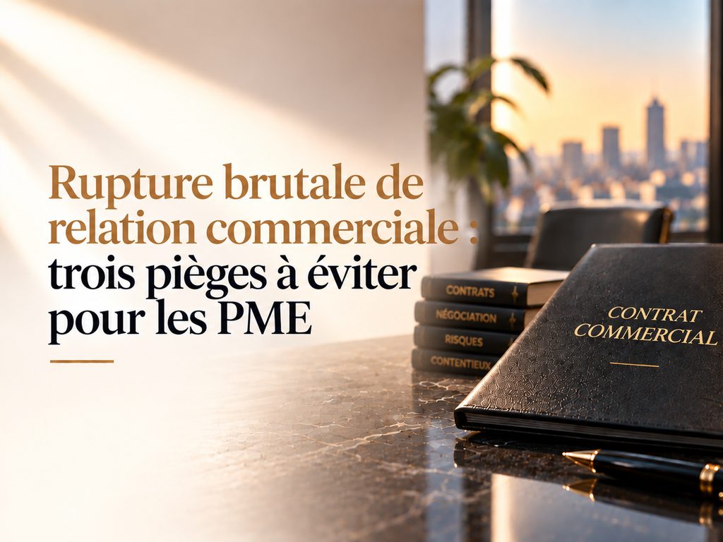 Rupture brutale de relation commerciale : trois pièges à éviter pour les PME