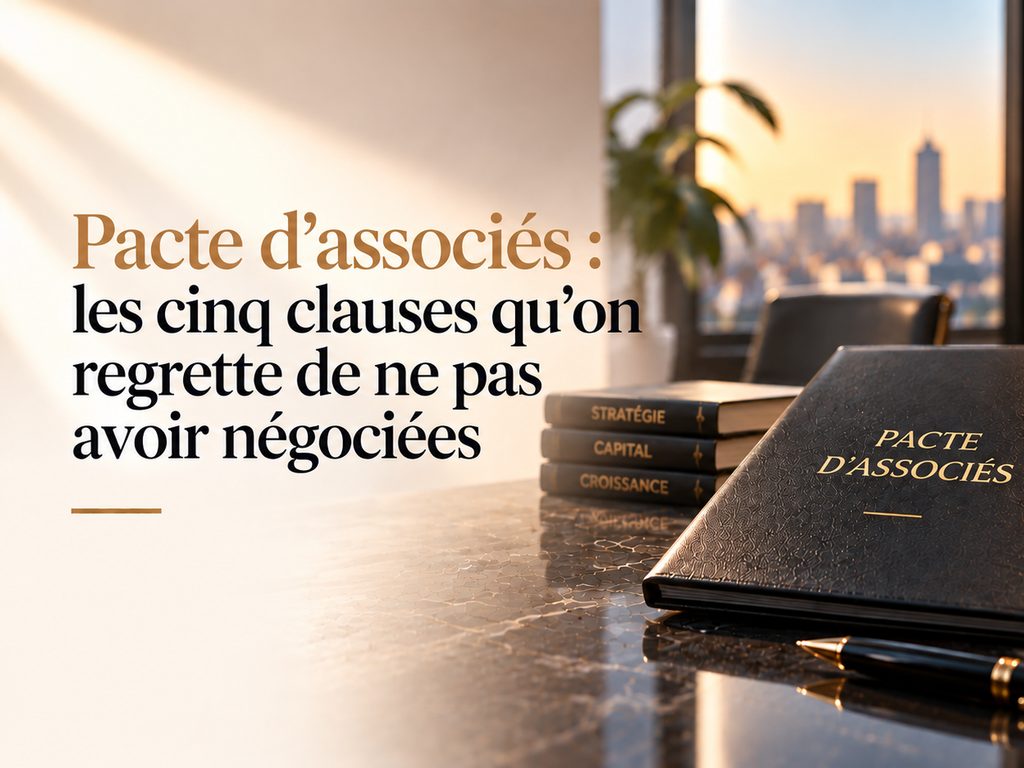 Pacte d'associés : les cinq clauses qu'on regrette de ne pas avoir négociées