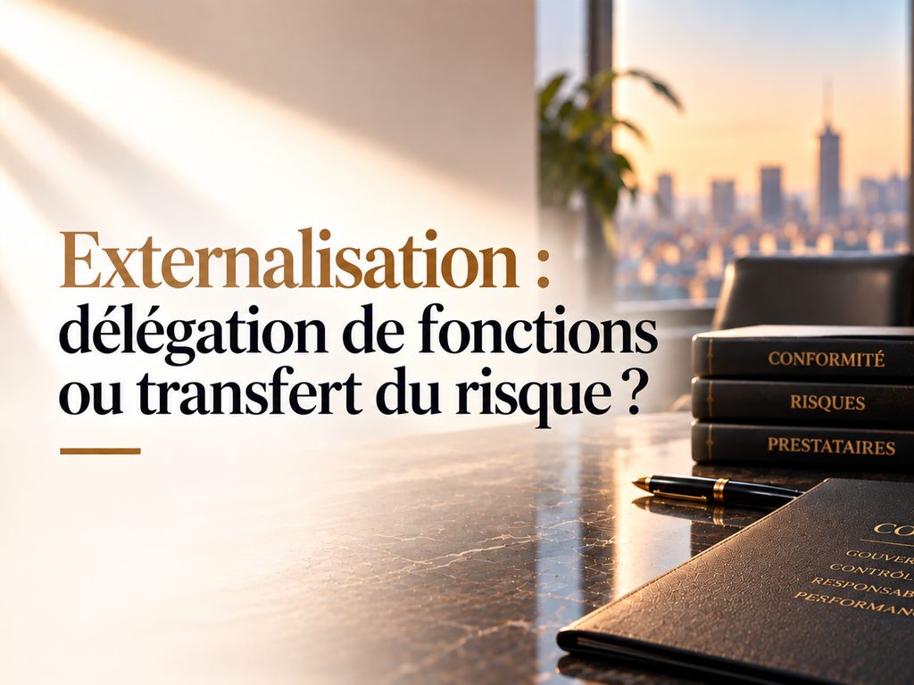 Externalisation : délégation de fonctions ou transfert du risque ?