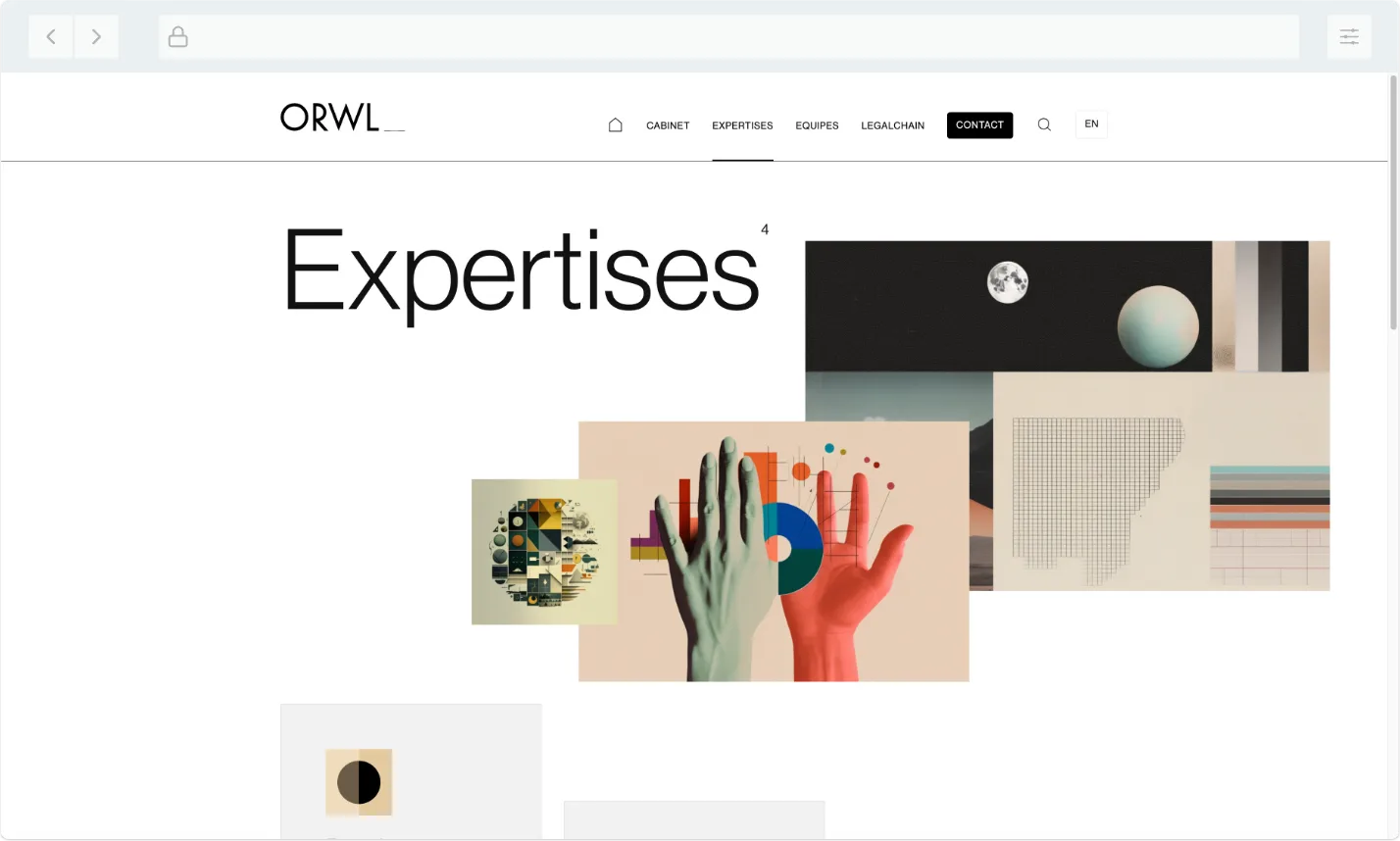 Capture du site — orwl avocats