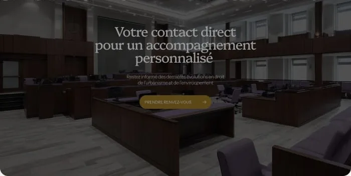 Un site d’avocat conçu avec Gatsia
